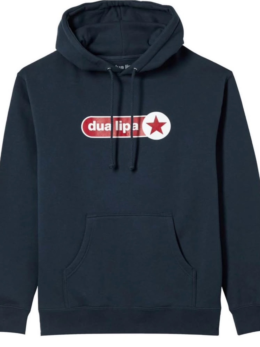 Dua Lipa Official Logo Hoodie Navy Blue - Size Small - NEW IN PACKAGING